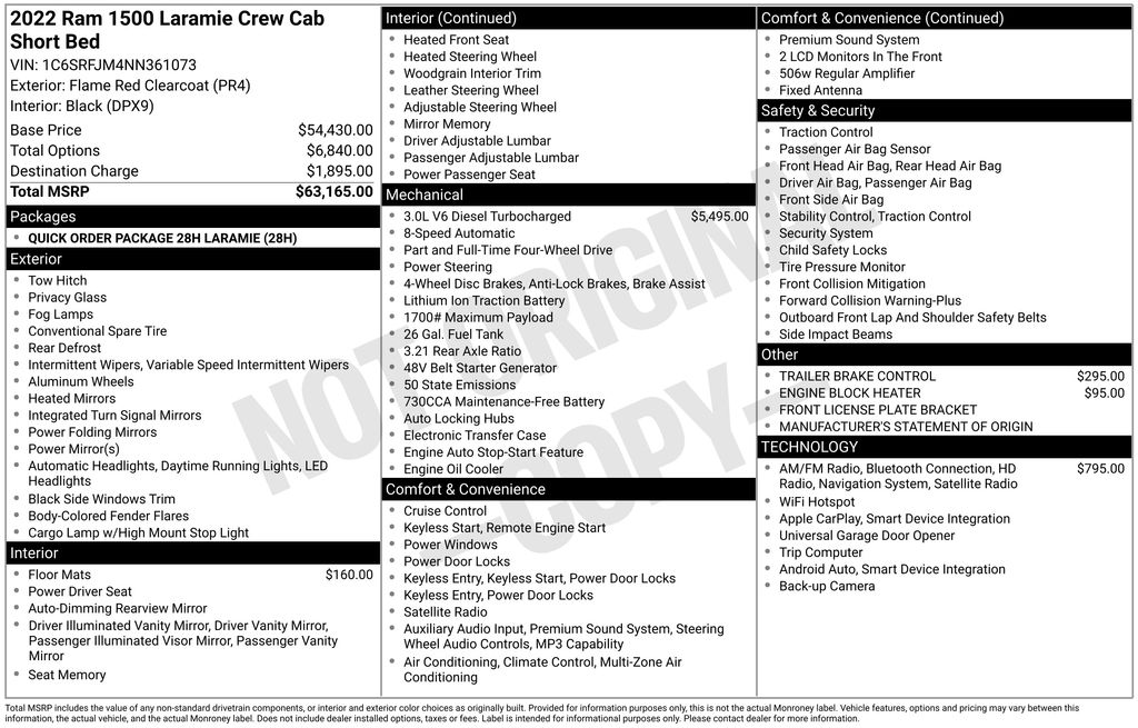 ram ram 1500 pickup 2022 1C6SRFJM4NN361073 image ram ram 1500 pickup 2022 1C6SRFJM4NN361073 image